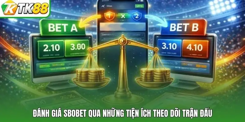 Đánh giá SBOBET qua những tiện ích theo dõi trận đấu