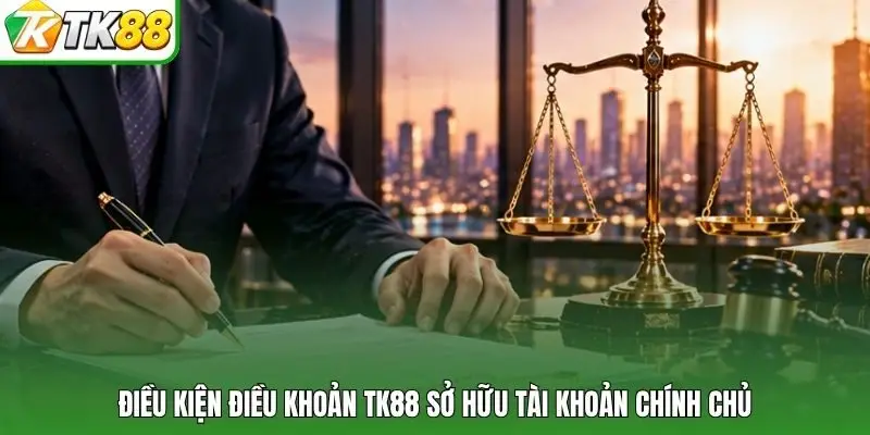 Điều kiện điều khoản TK88 sở hữu tài khoản chính chủ