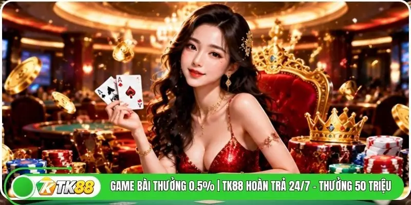 Game Bài Thưởng 0.5% | TK88 Hoàn Trả 24/7 - Thưởng 50 triệu