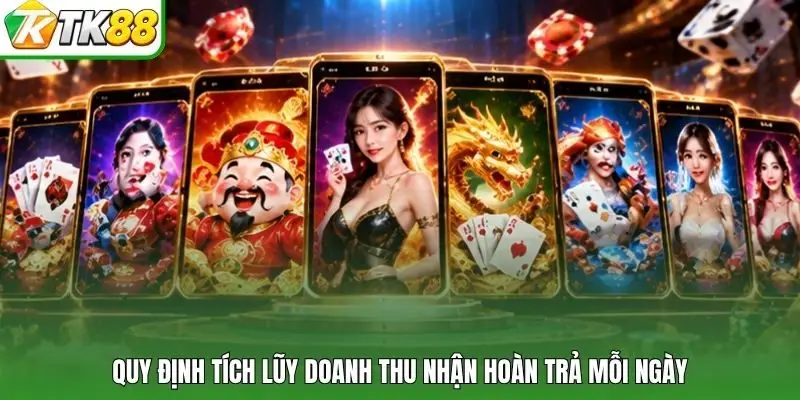 Quy định tích lũy doanh thu nhận hoàn trả mỗi ngày