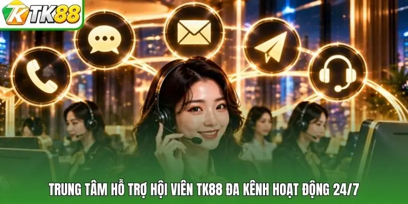 Trung tâm hỗ trợ hội viên TK88 đa kênh hoạt động 24/7